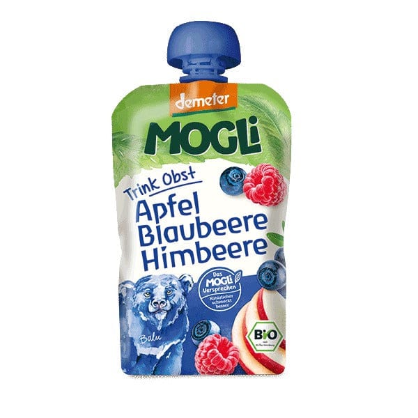 Mogli Apple Blueberry Raspberry Fruit Pouch
