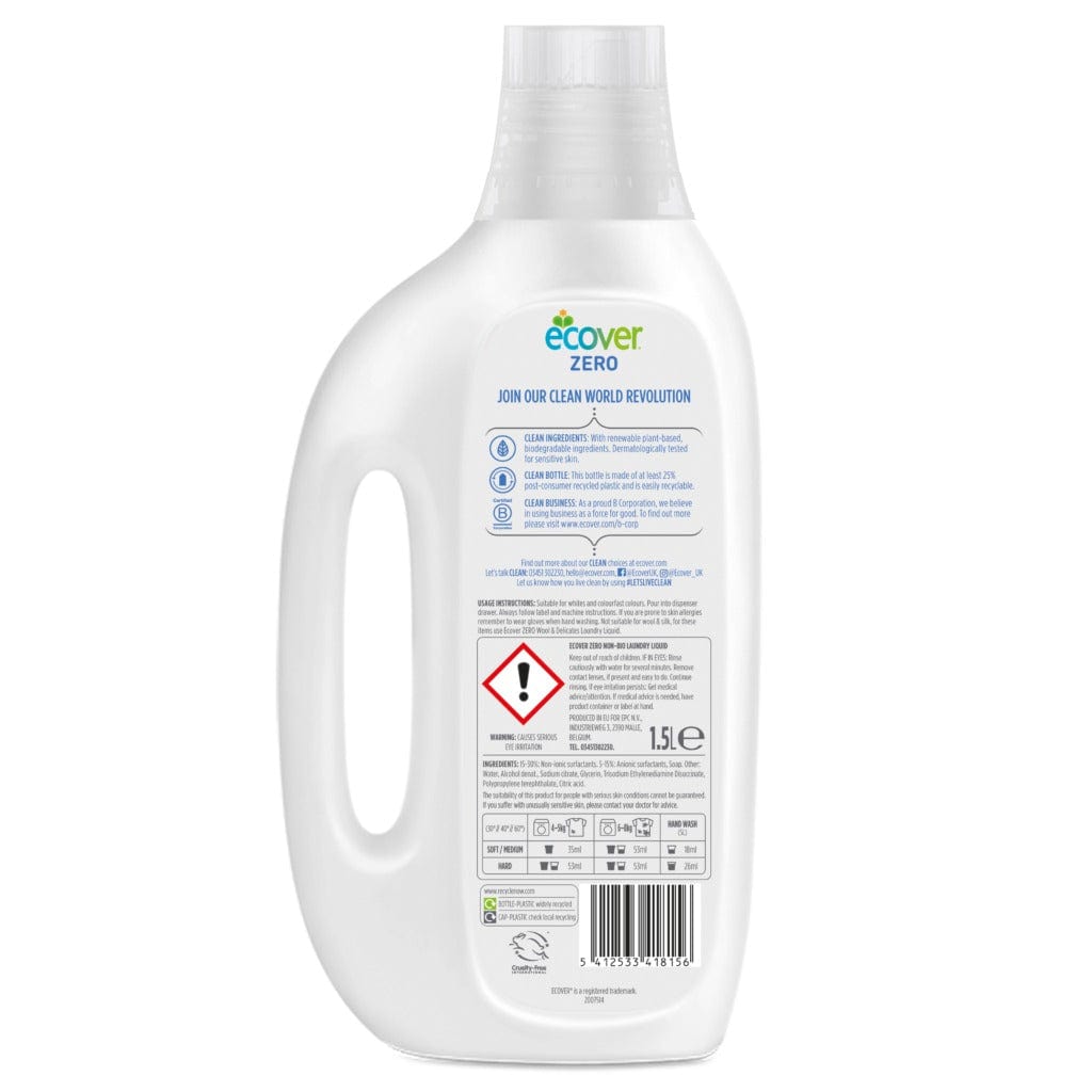 Ecover Zero Non-Bio Laundry Liquid 1.5ltr