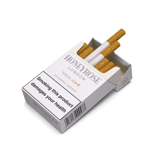 Honeyrose White Cork Herbal Smokes- Ideal Film, TV & Theatre Prop- Nicotine Free