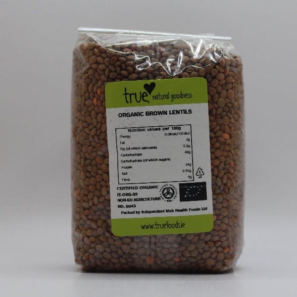 Organic Brown Lentils 500g