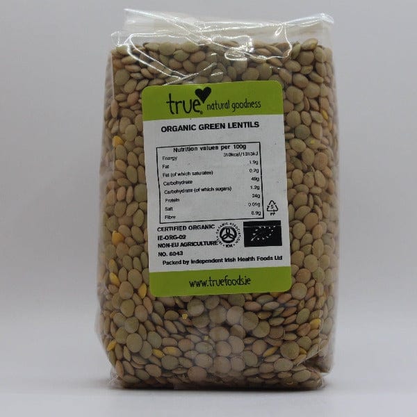 Organic Green Lentils 500g