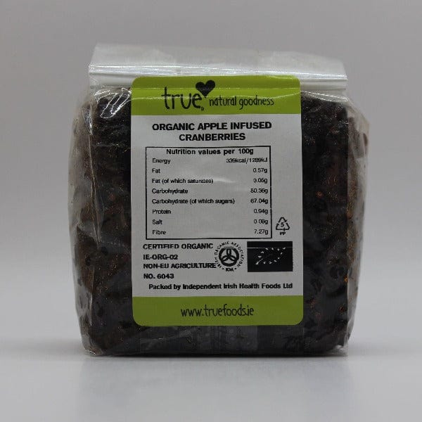 Organic Apple-Infused Cranberries 250g