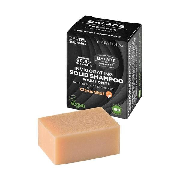 Balade En Provence Vegan Invigorating Solid Shampoo For Men 40g