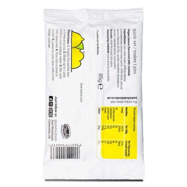 Just Wholefoods Vegan Lemon Jelly 85g