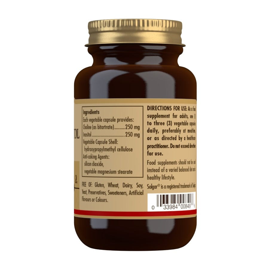 Solgar Choline 250 mg & Inositol 250 mg 50 Caps