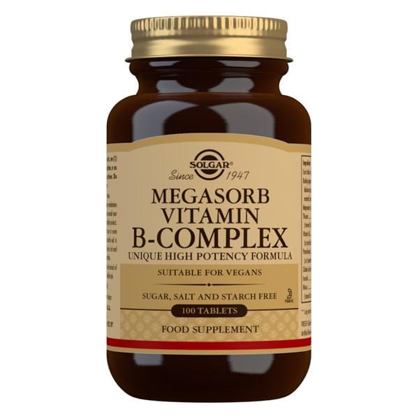 Solgar Megasorb Vitamin B-Complex High Potency Tablets