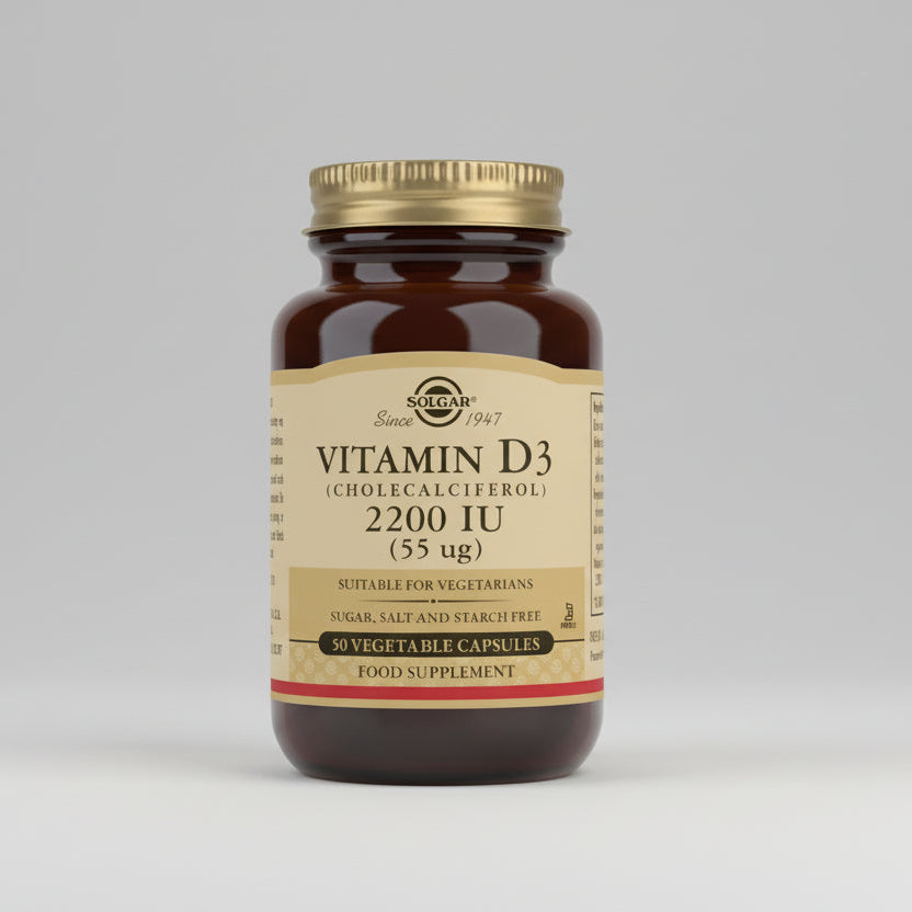 Solgar Vitamin D3 2200 IU (55 µg) Veg Caps