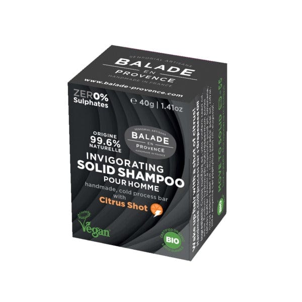 Balade En Provence Vegan Invigorating Solid Shampoo For Men 40g