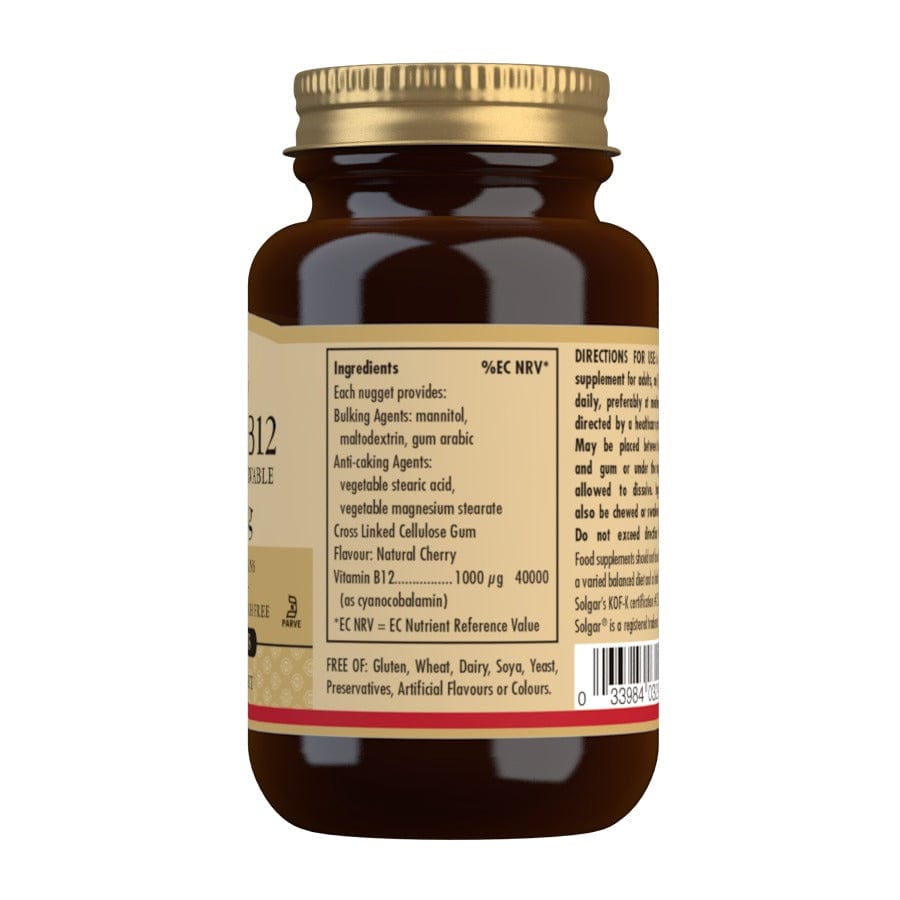 Solgar Vitamin B12 1000 µg 100 Chewable Nuggets