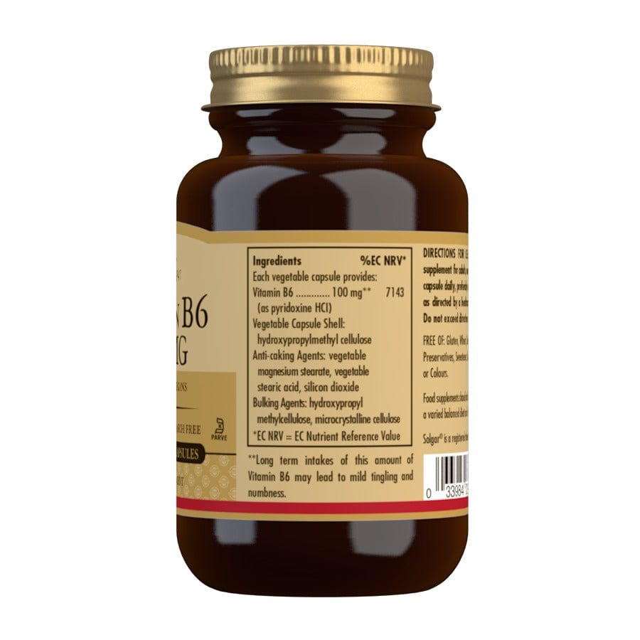 Solgar Vitamin B6 100mg 100 Caps