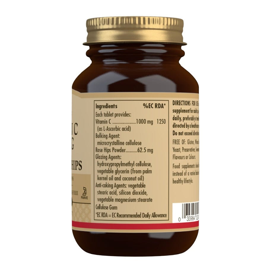 Solgar Vitamin C 1000 mg With Rose Hips 100 Tabs