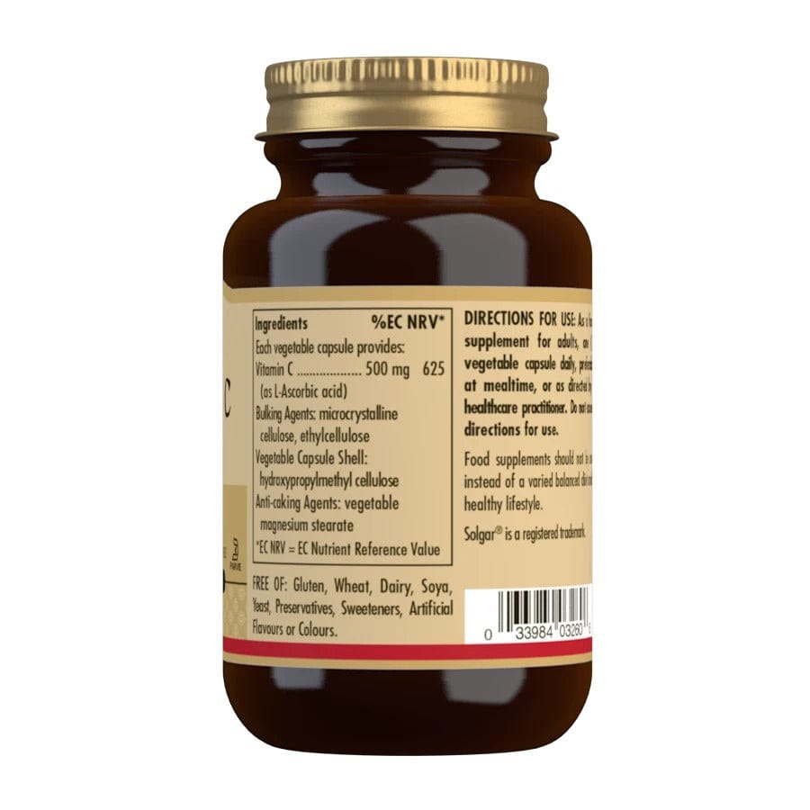 Solgar Vitamin C 500mg 100 Veg Caps