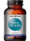 Viridian Vitamin D3 & K2 90 Caps
