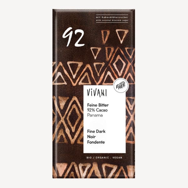 Vivani Organic 92% Dark Chocolate 80g