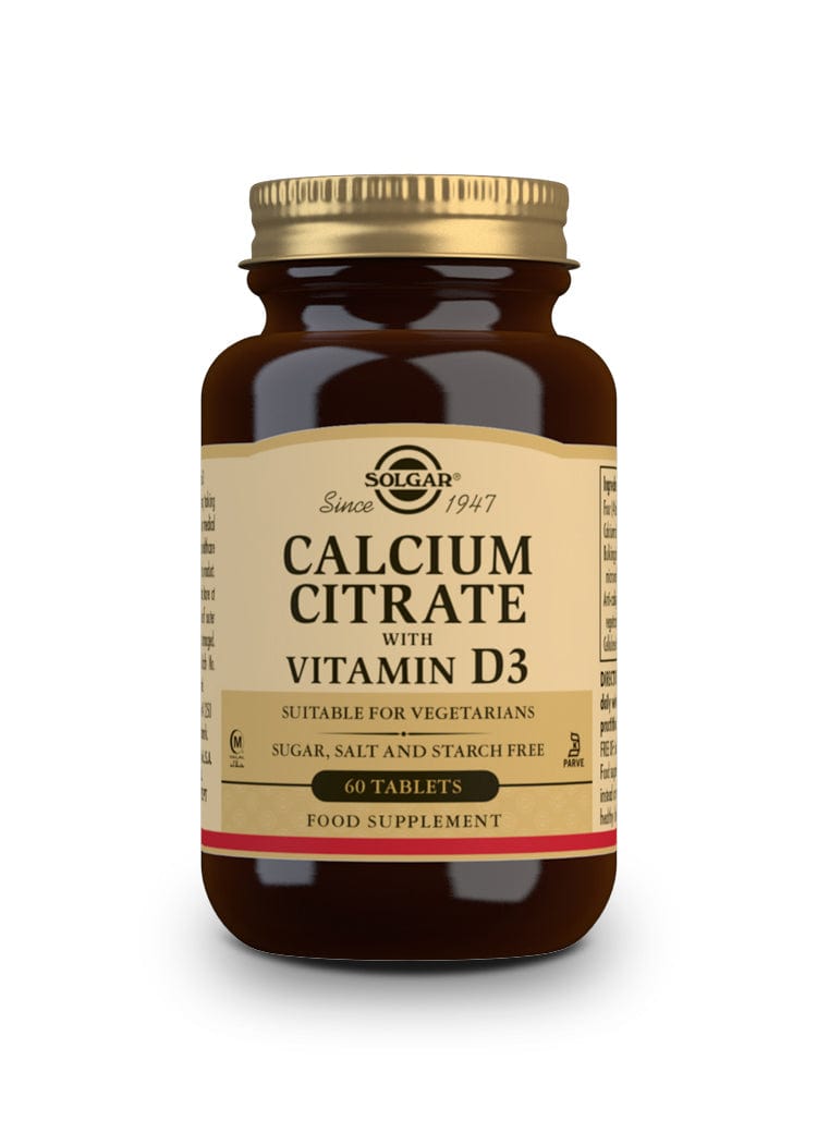 Solgar Calcium Citrate with Vitamin D3 60 Tablets