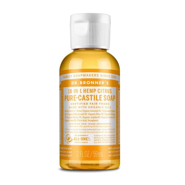 Dr Bronner's Castile Liquid Soap Citrus Orange
