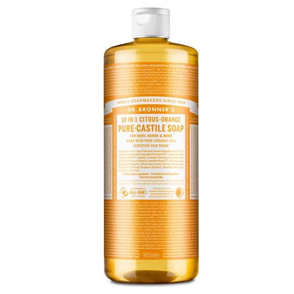 Dr Bronner's Castile Liquid Soap Citrus Orange