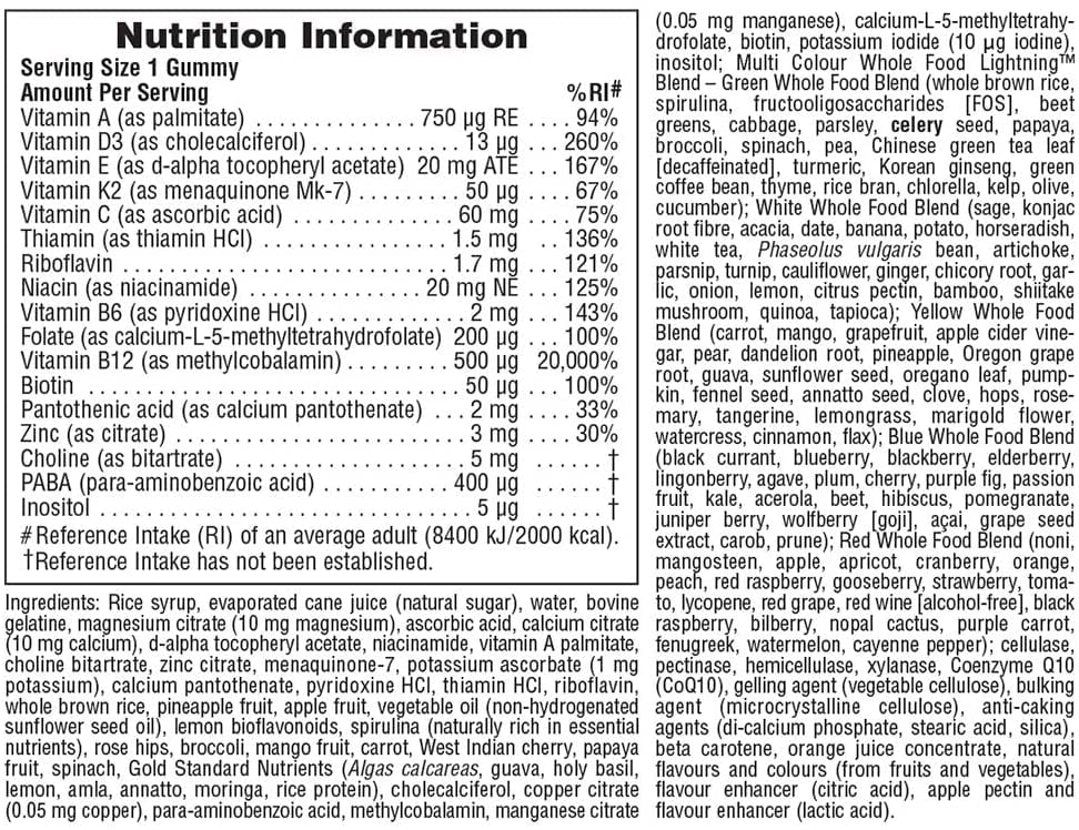 Natures Plus Source Of Life Gold 60 Adult Gummies