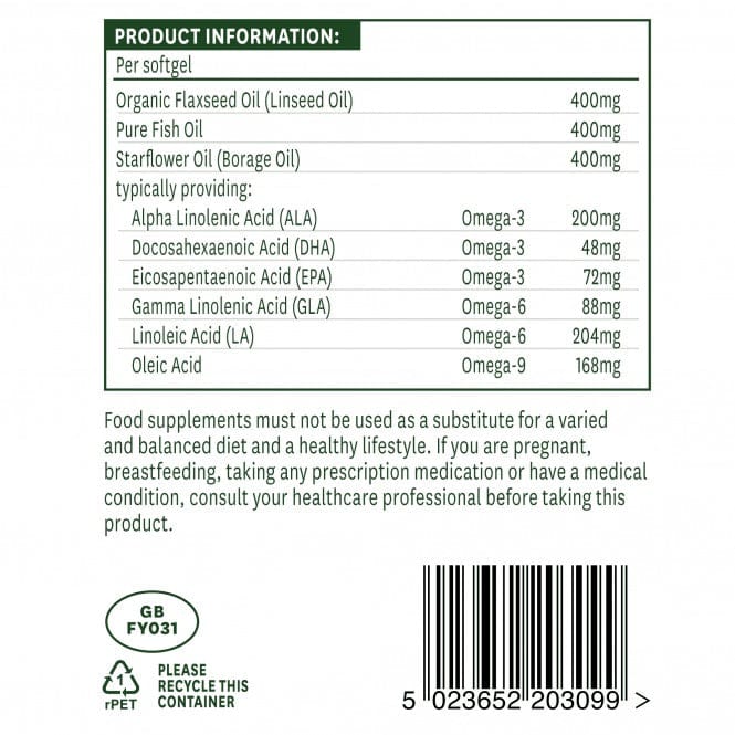 Natures Aid Complete EFA (Omega 3,6,9) 90 Softgels
