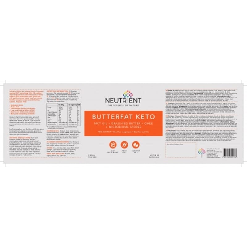 Neutrient™ Butterfat Keto MCT Creamer 350g
