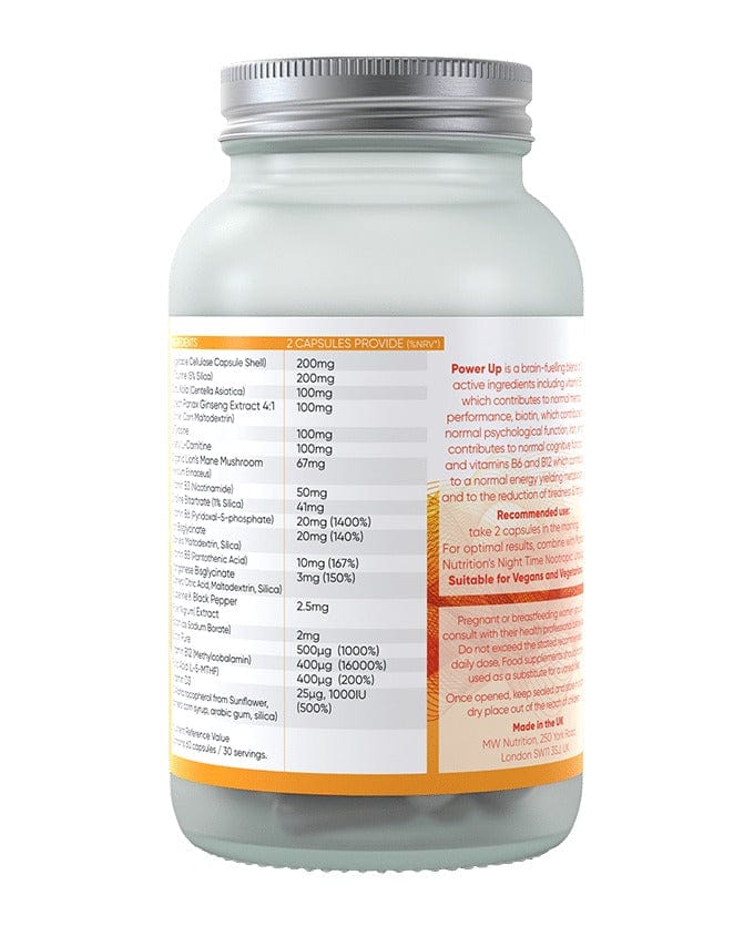 Motion Nutrition Power Up Daytime 60 Vegan Caps