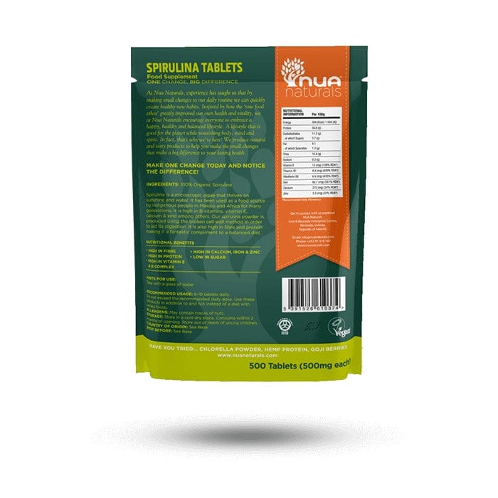 Nua Naturals Organic Spirulina Tablets 250g