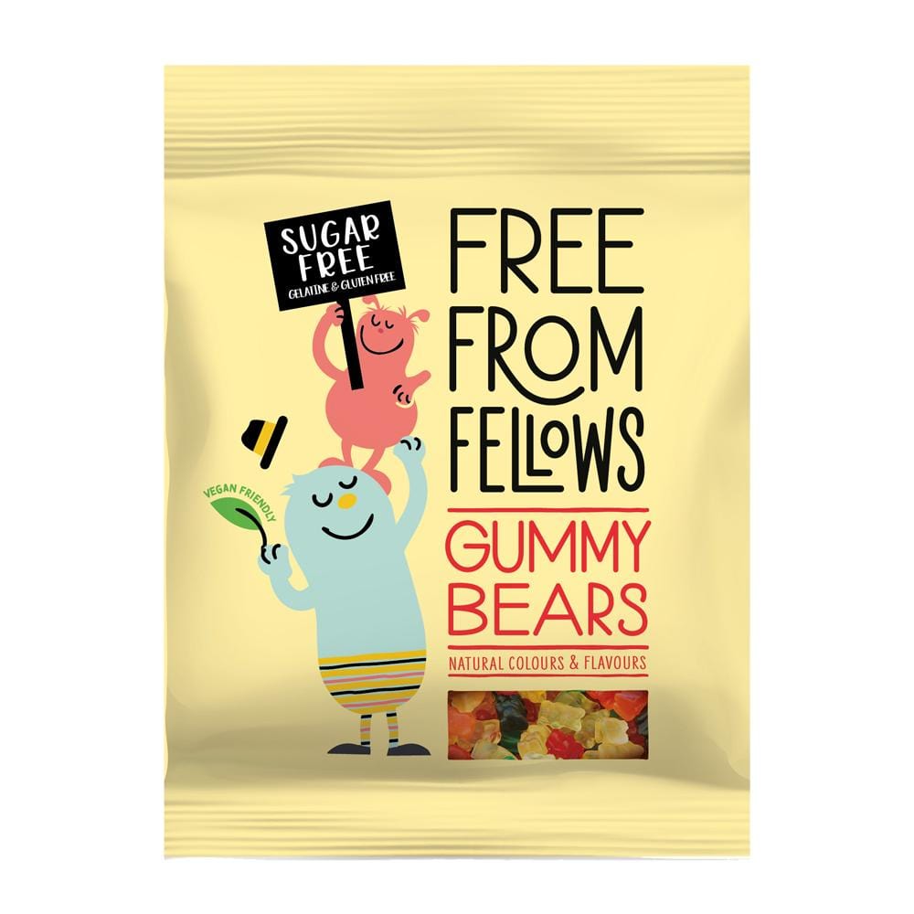 Free From Fellows Sugar Free Vegan Gummy Bears 100g