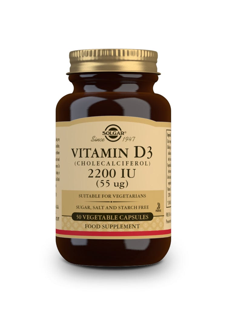 Solgar Vitamin D3 2200 IU (55 µg) Veg Caps