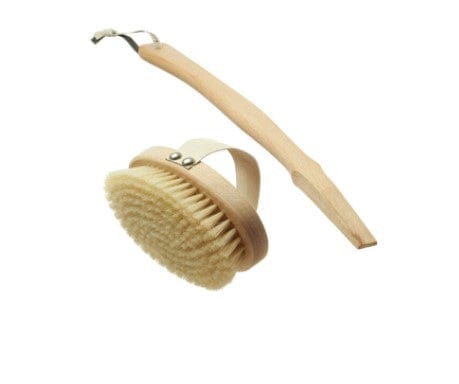 Hydrea Professional Spa Body Brush Detachable Handle Natural Bristles