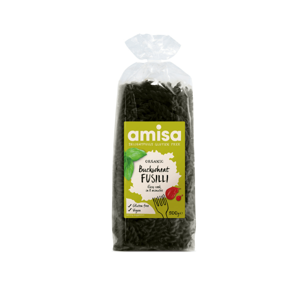 Amisa Gluten Free Organic Buckwheat Fusilli 500g