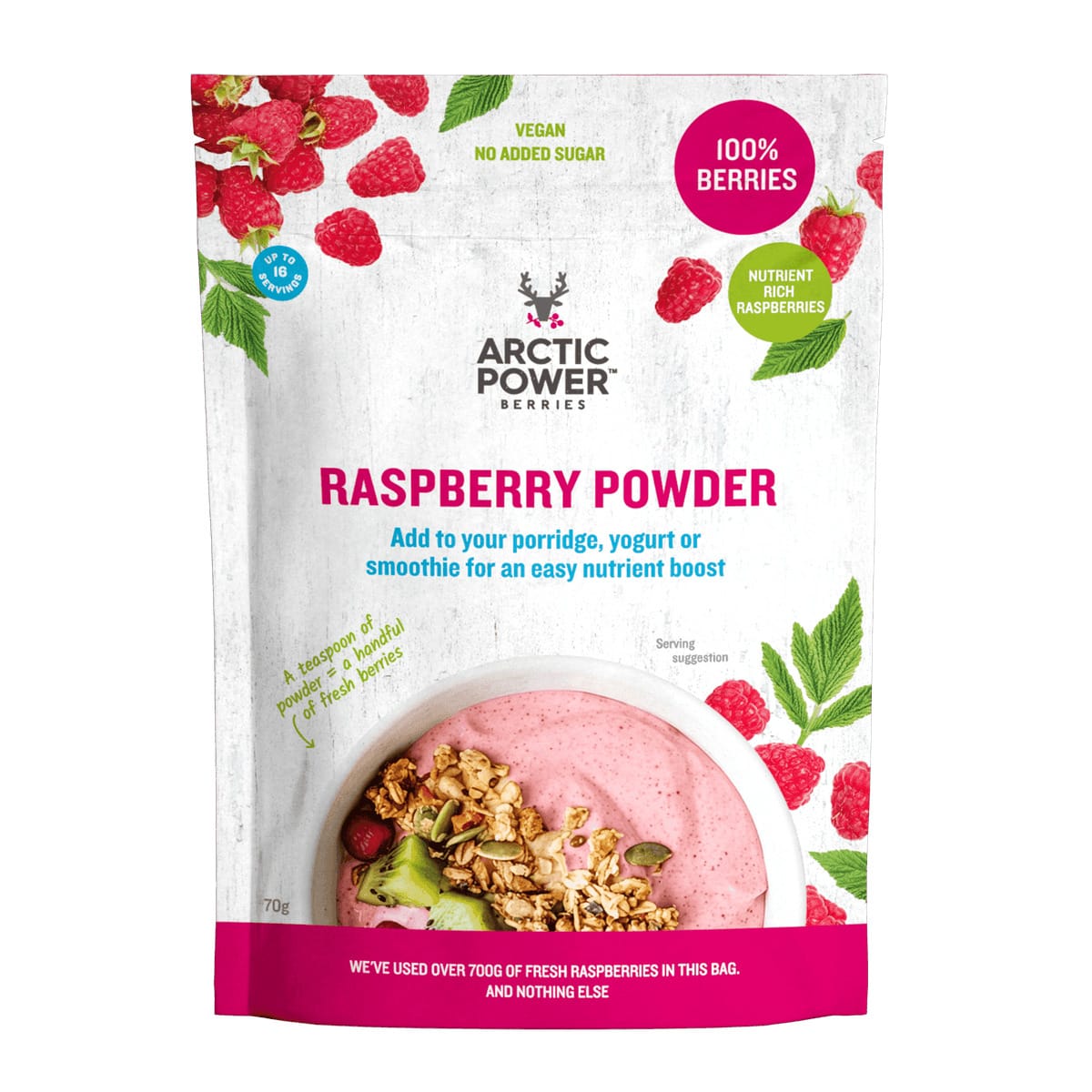 Arctic Power Raspberry Powder 70g