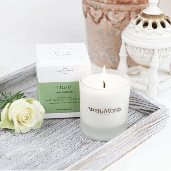 AromaWorks Lemongrass & Bergamot Candle
