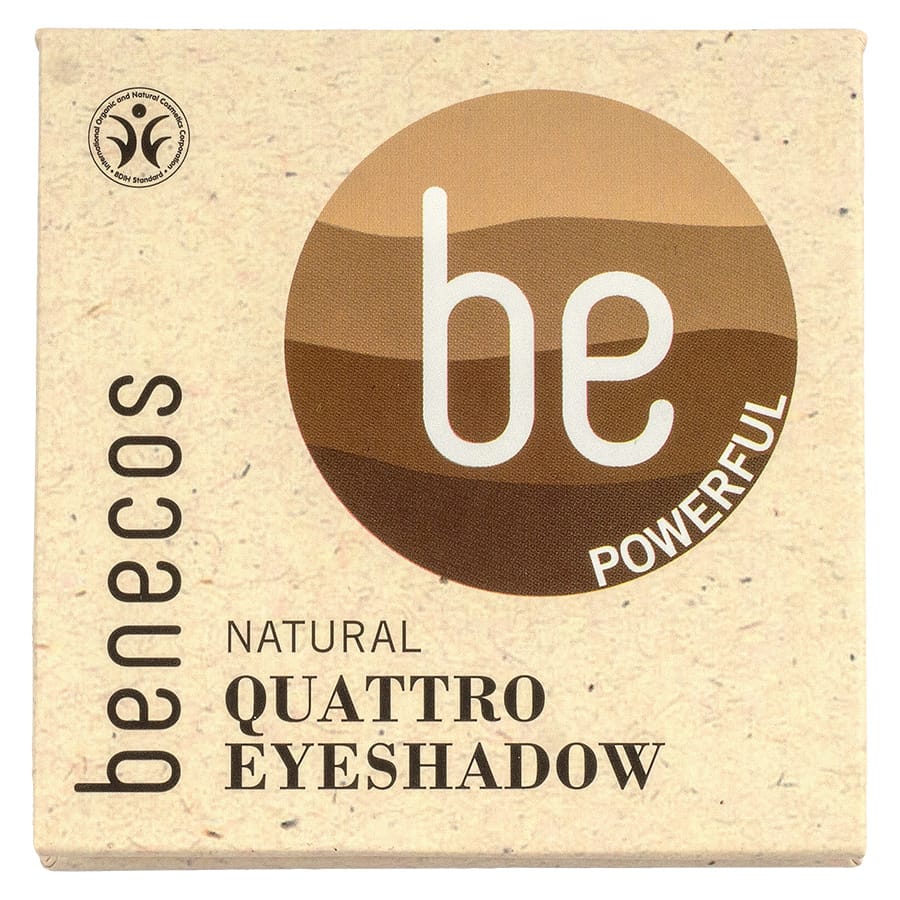 Benecos Vegan Quattro Eyeshadow Powerful Coffee & Cream 8g