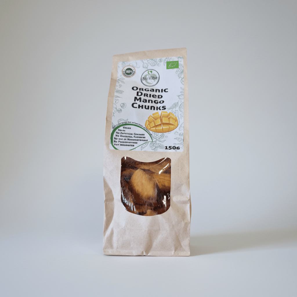 Bio Vibe Organic Dried Mango Chunks 150g