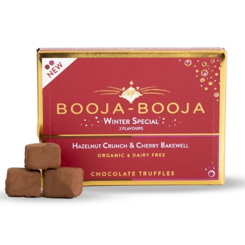 Booja-Booja Vegan Winter Special Truffles 92g | Hazelnut & Cherry