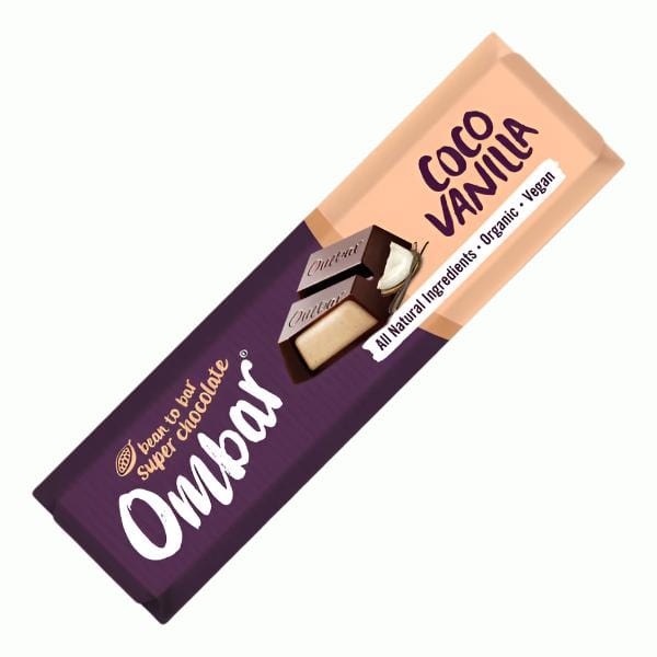 Ombar Organic Vegan Coconut & Vanilla Filled Chocolate Bar 42g