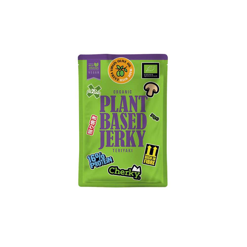 Cherky Organic Plant-Based Jerky Teriyaki 30g