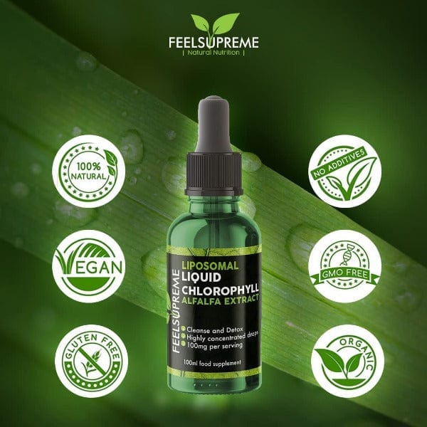 Feel Supreme Liposomal Liquid Chlorophyll Drops 100ml Down to Earth