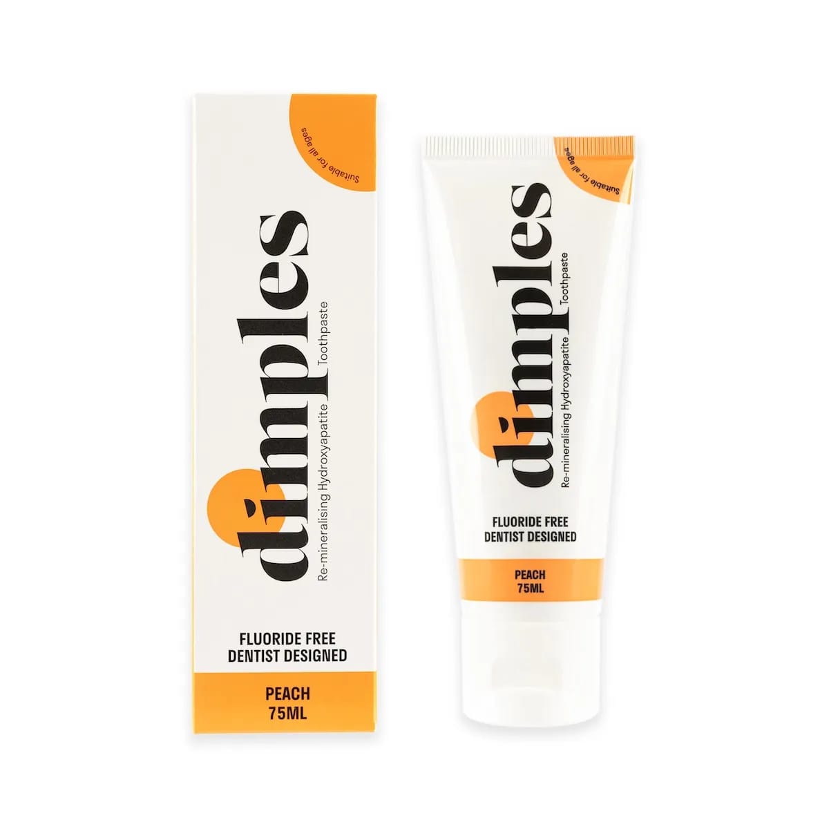 Dimples Peach Hydroxyapatite Toothpaste 75ml