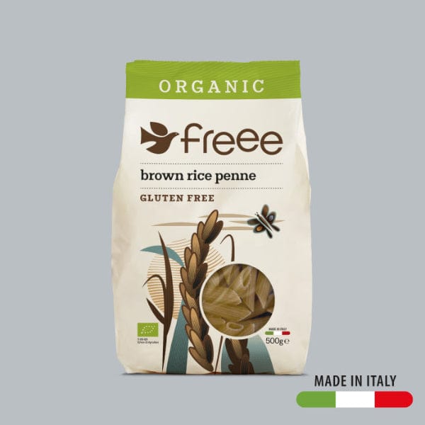 Doves Farm Organic Gluten-Free Brown Rice Pasta Penne 500g