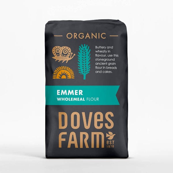 Doves Farm Organic Stoneground Wholemeal Emmer Flour 1kg