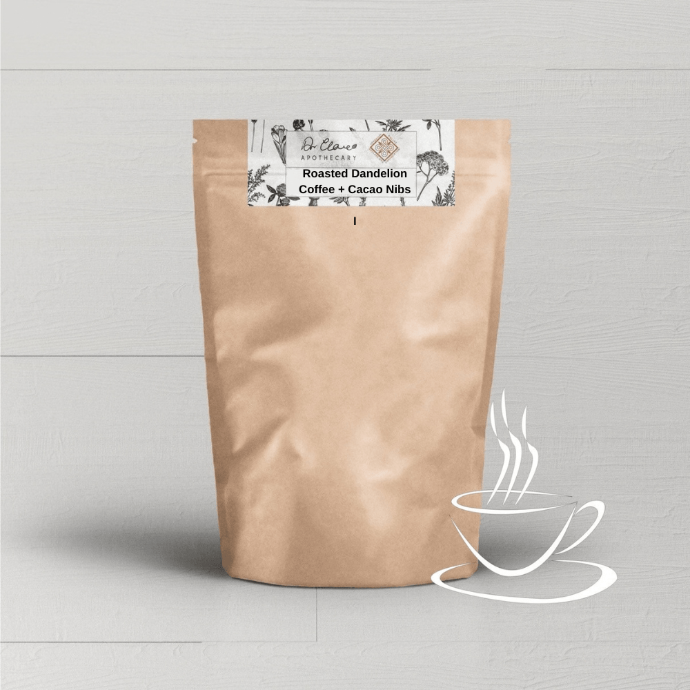 Dr Clare Roasted Dandelion Coffee + Cacao Nibs 100g