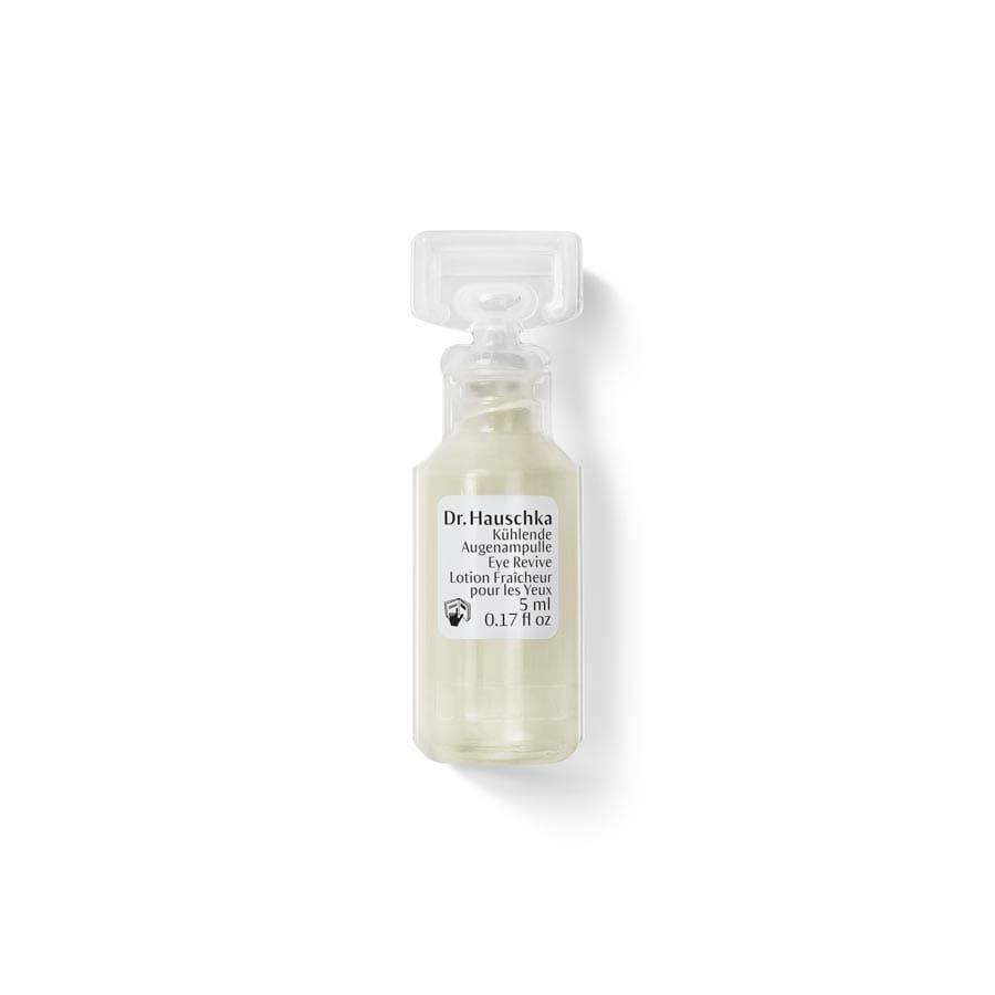 Dr. Hauschka eye revitalizer bottle on a white background