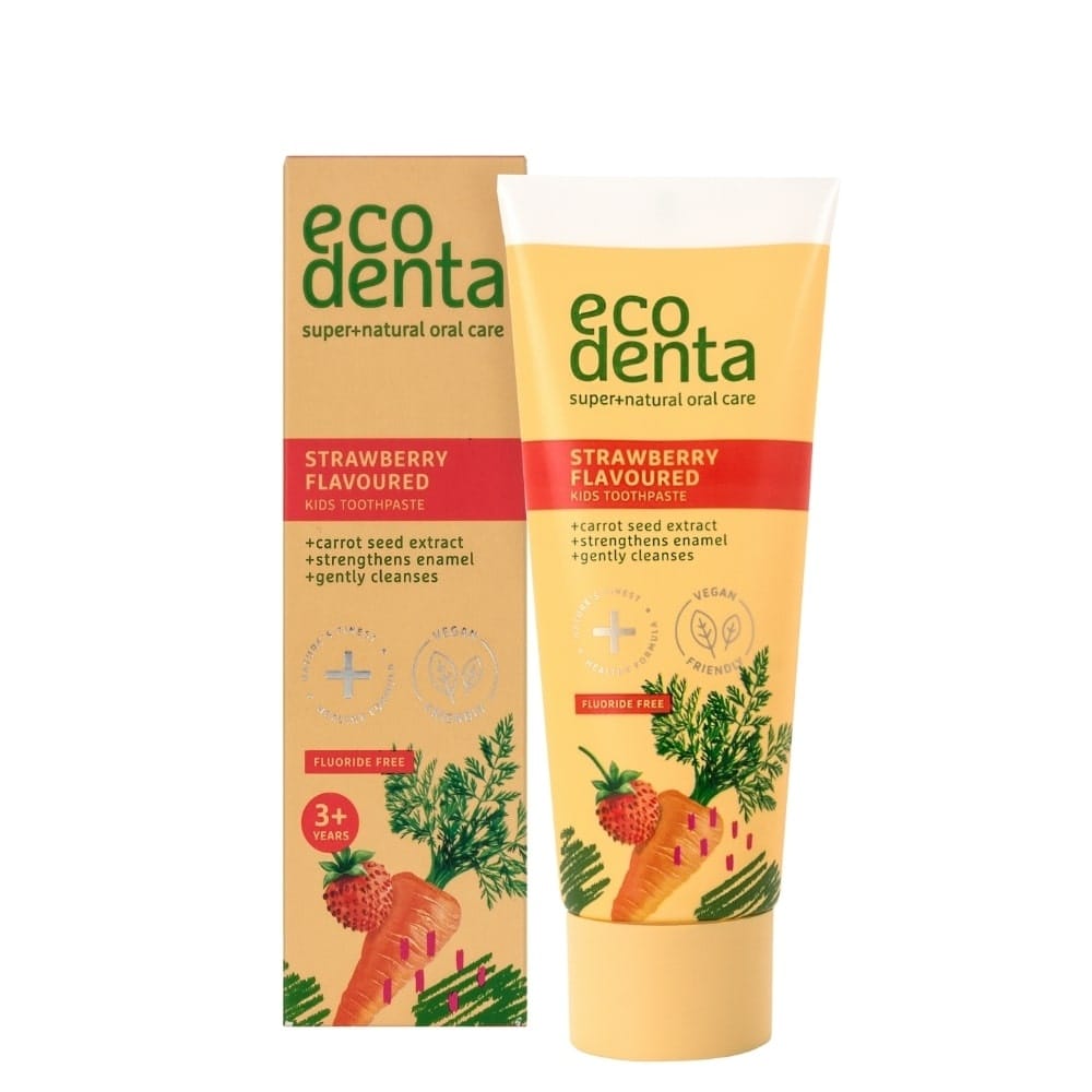 Ecodenta Strawberry Kids Toothpaste 75ml | Fluoride-Free