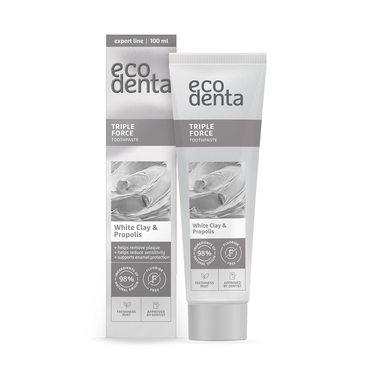 Ecodenta Triple Force Toothpaste 100ml | Fluoride-Free