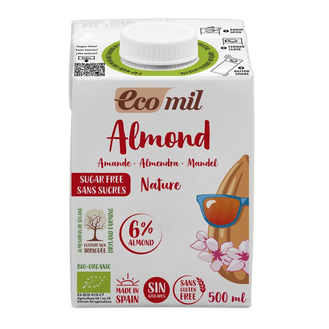 Ecomil Organic Almond Milk Sugar Free