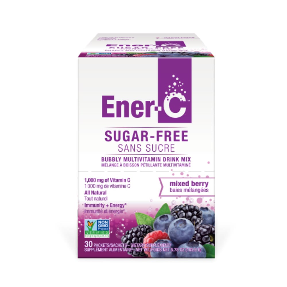 Ener-C Sugar-Free 1000mg Vitamin C + Vitamins & Minerals 30 Sachets Mixed Berry
