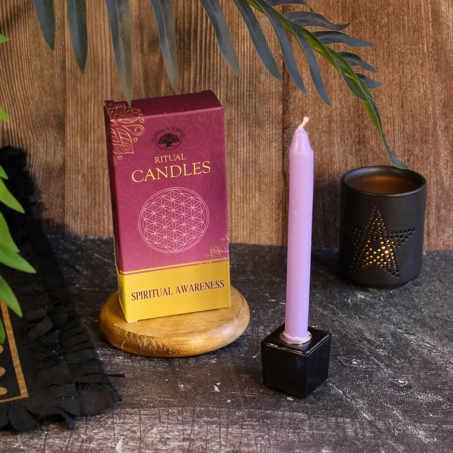 Green Tree Ritual Candles Spiritual Awareness