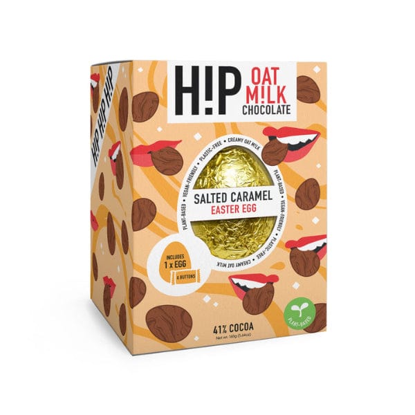 H!P Vegan Salted Caramel Oat M!lk Chocolate Easter Egg 160g