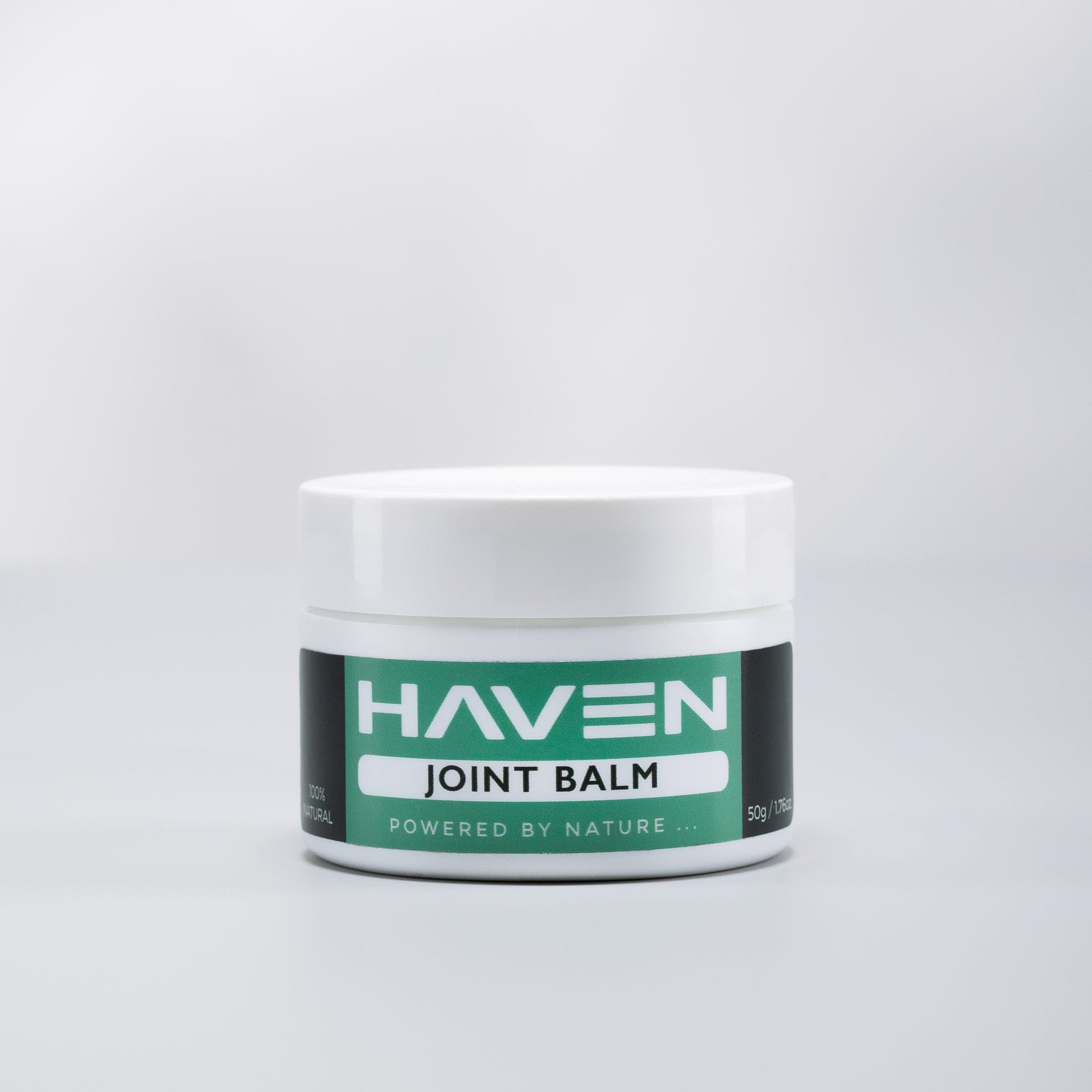 Jar of Haven Joint Balm on a white background